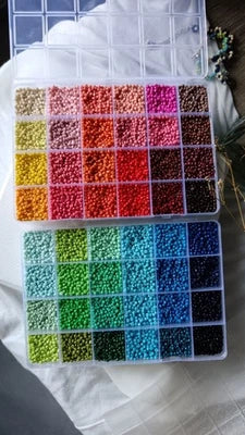 15000Pcs Seed Beads Set 96 Colors Bracelet Jewelry Making Kit