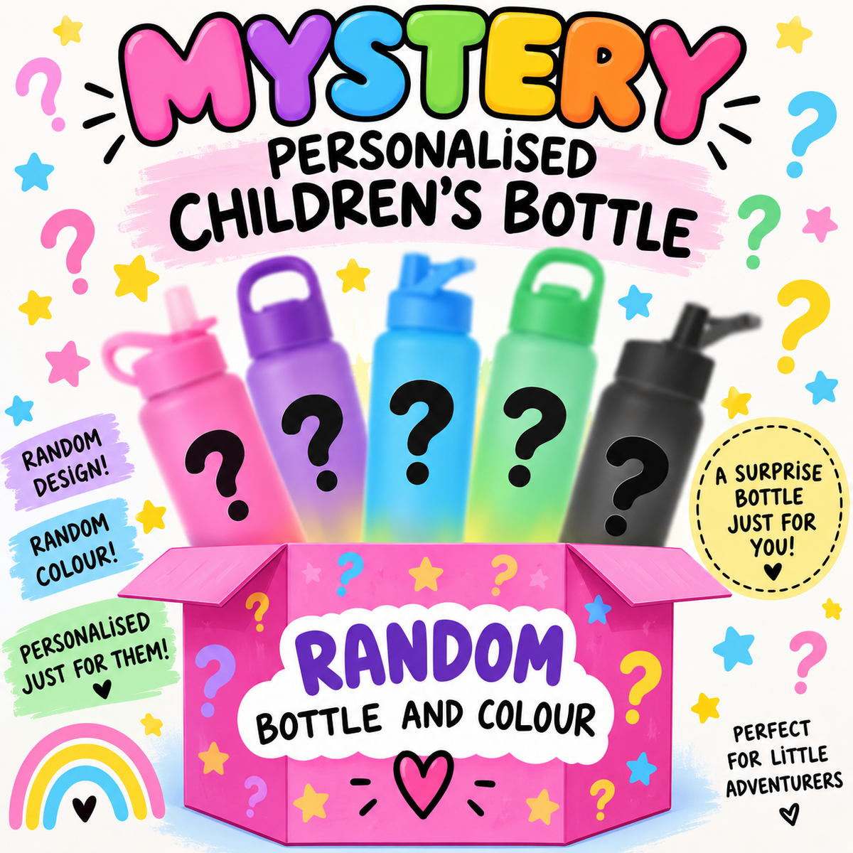Mystery personalised bottle and colour