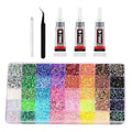 32000Pcs 3mm 40 Colors Jelly Resin Flatback Rhinestones