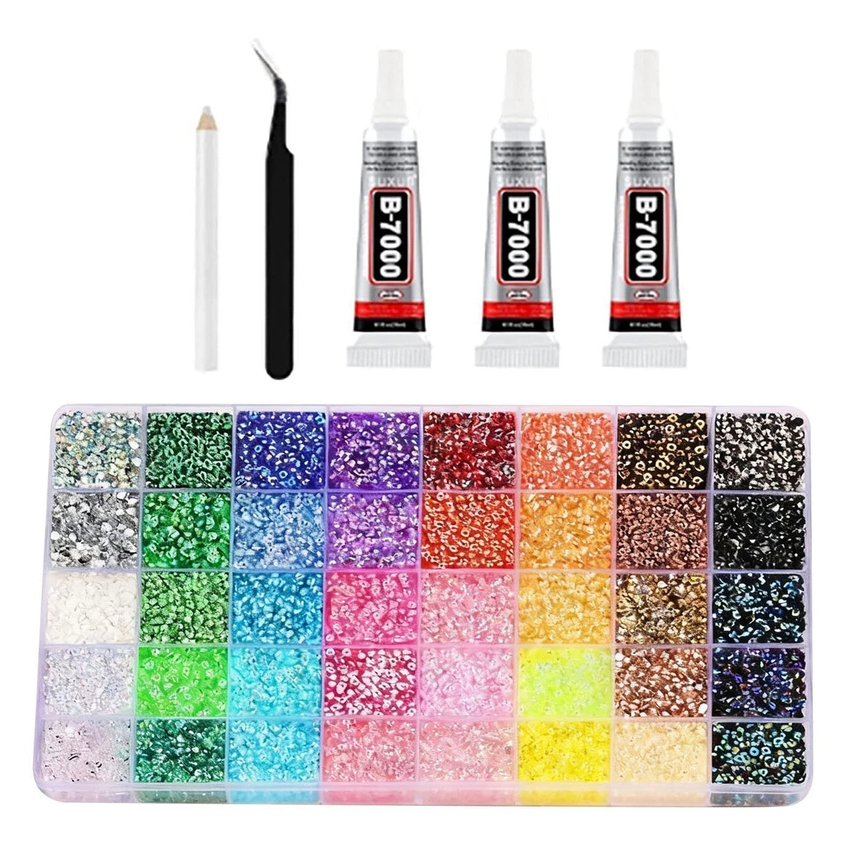 32000Pcs 3mm 40 Colors Jelly Resin Flatback Rhinestones