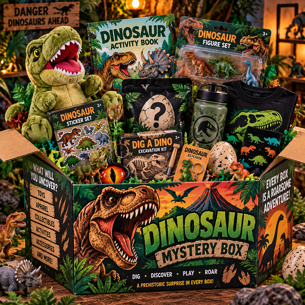 Dinosaur mystery box