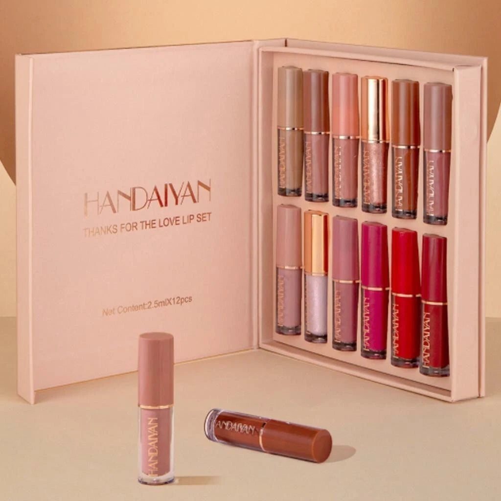 12Pcs Long Lasting Lip Gloss