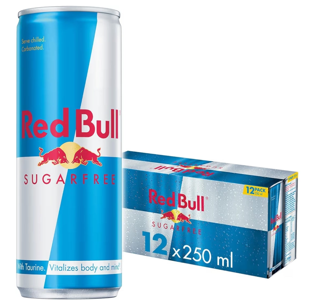 Red Bull Energy Drink Sugar Free x12