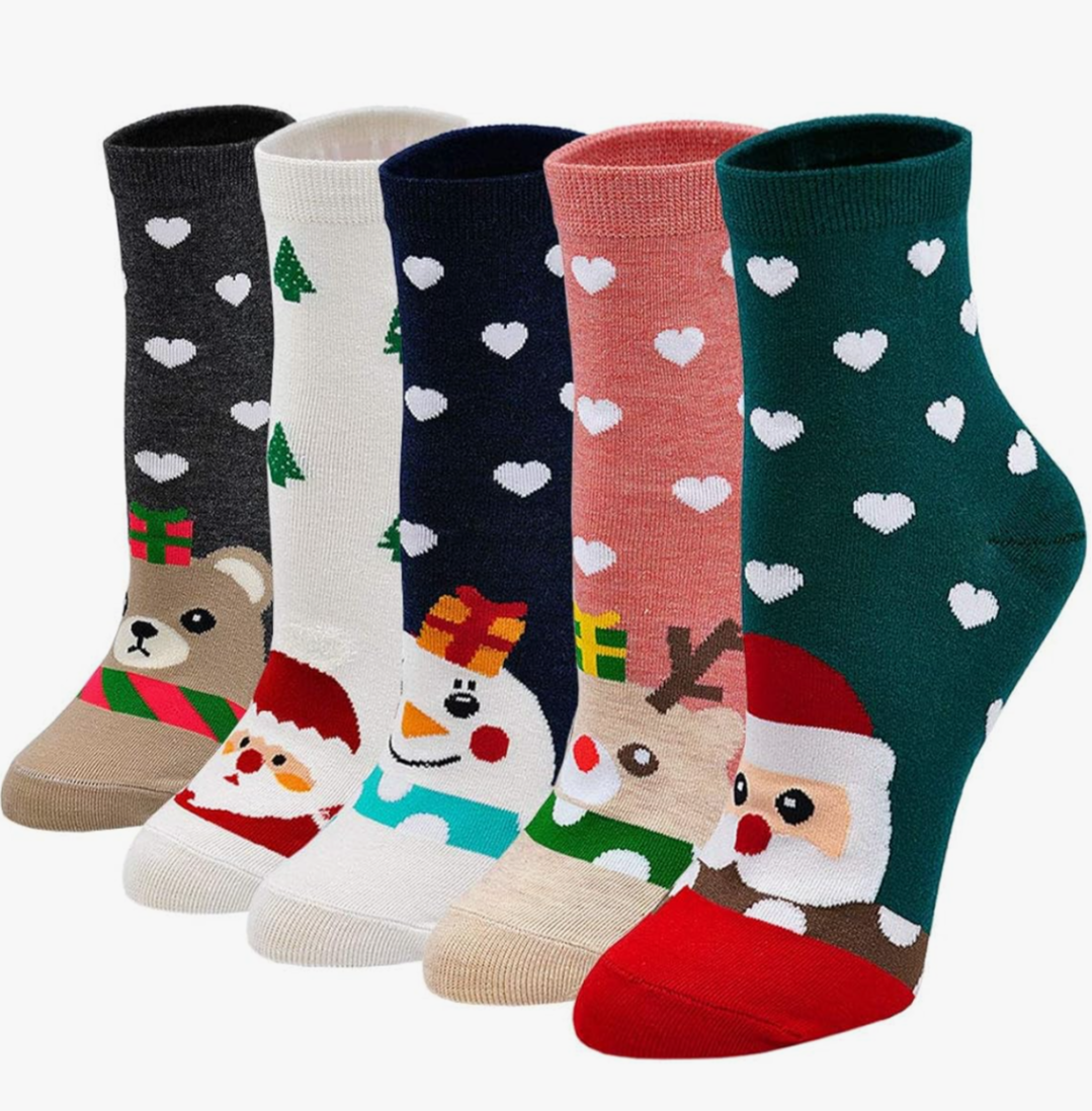5 pairs of Christmas socks