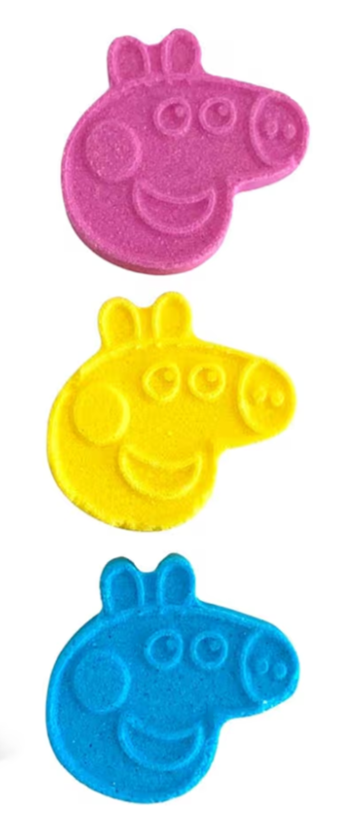 Pack of 3 Peppa bath bombs
