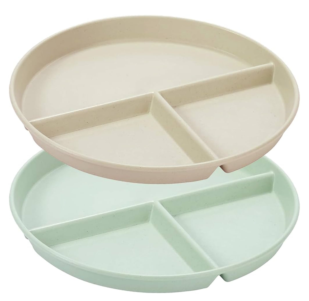 2Pcs Divided Plates