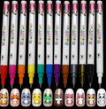 12 Color Nail Art Pens Set 0.5MM