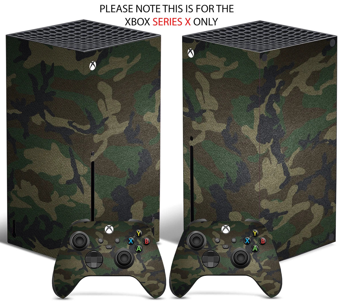 CAMOUFLAGE Xbox SERIES X Skin Decal Vinyl Console Wrap