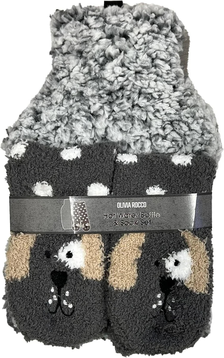 Hot Water Bottle & Socks Set