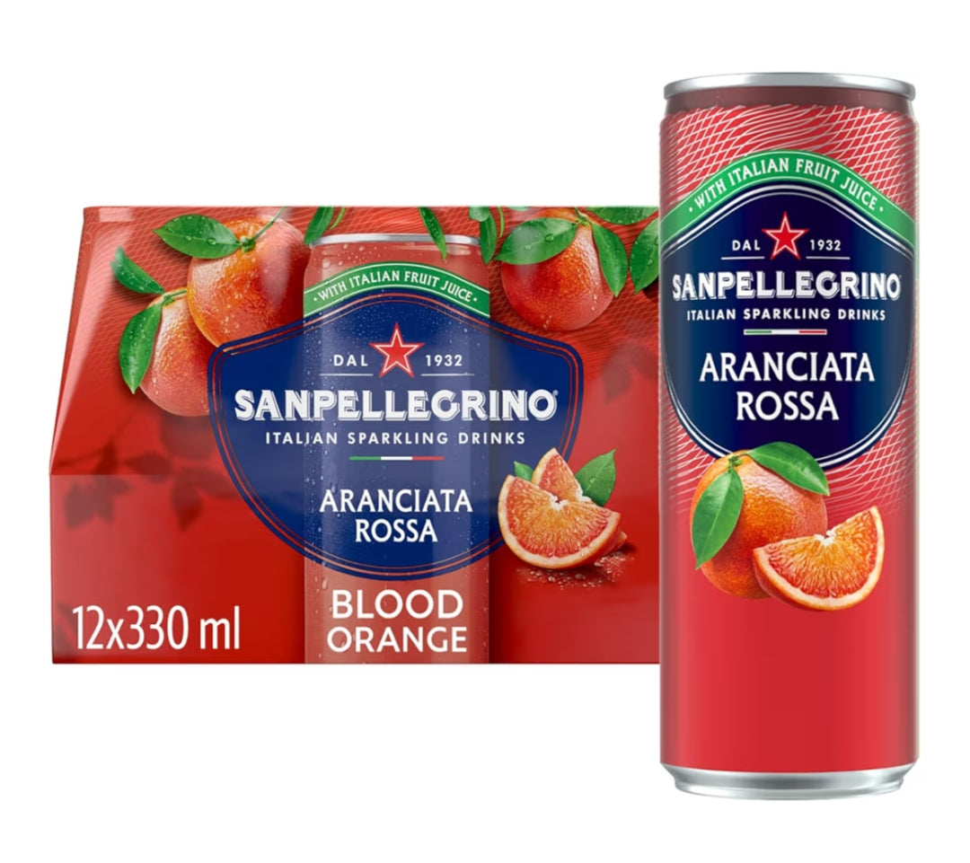 Blood orange soft drinks x12
