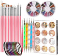 25Pcs Nail Art Brushes Set Gel & Acrylic Dotting Pens