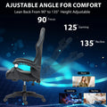 Gaming Chair with Lumbar Cushion with Massage