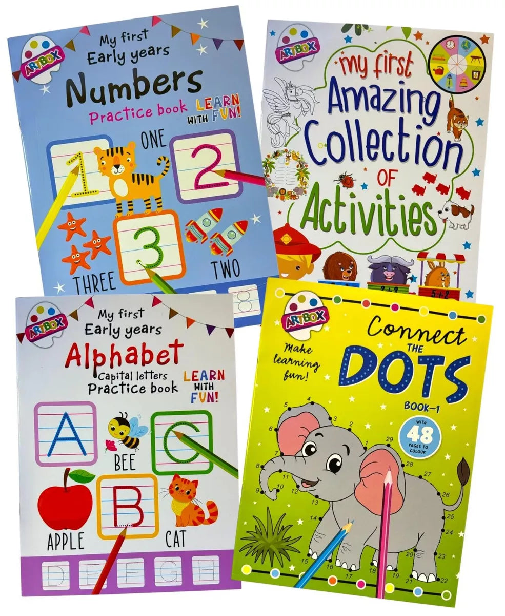 4 Pack Kids Learning Books