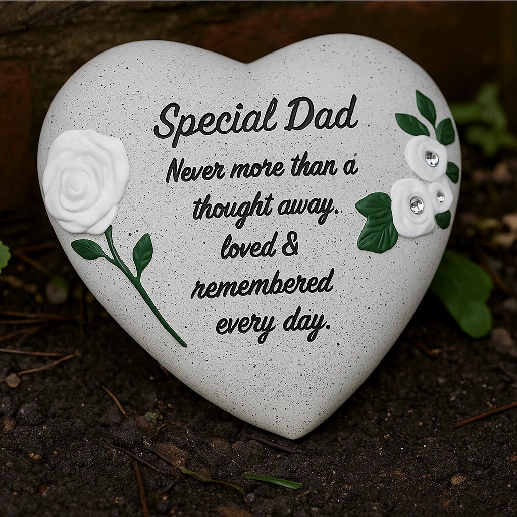 Heart Memorial SPECIAL DAD Stone