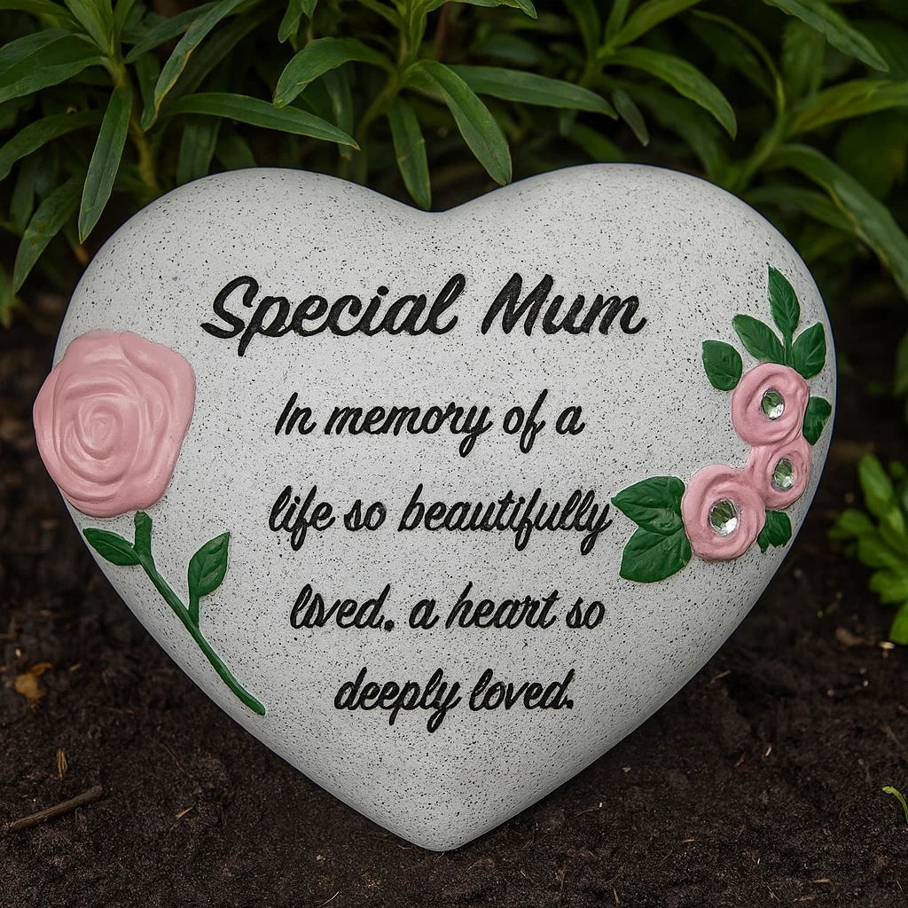 Heart Memorial SPECIAL MUM Mother Stone
