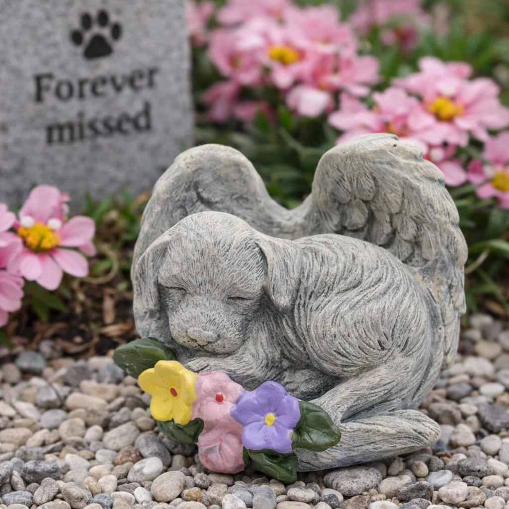 Dog Puppy Pet Memorial Grave Ornament