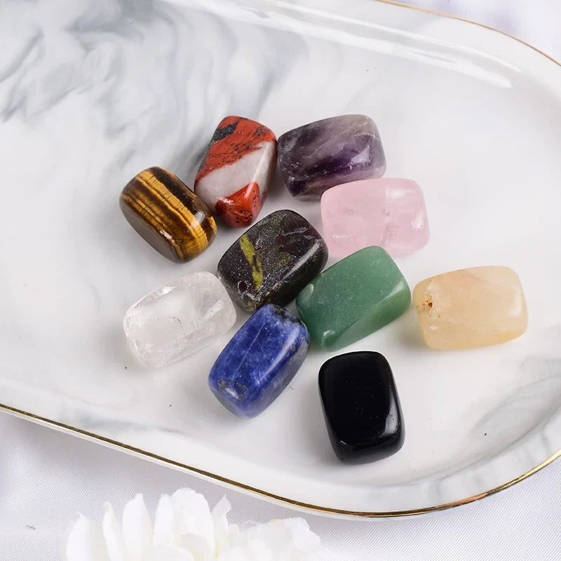 10PCS Natural Tumbled Stones