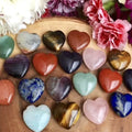 10Pcs Quartz Crystal Hearts