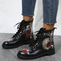 Girl Rabbit Clock Ankle Boots