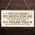 Thank you sign