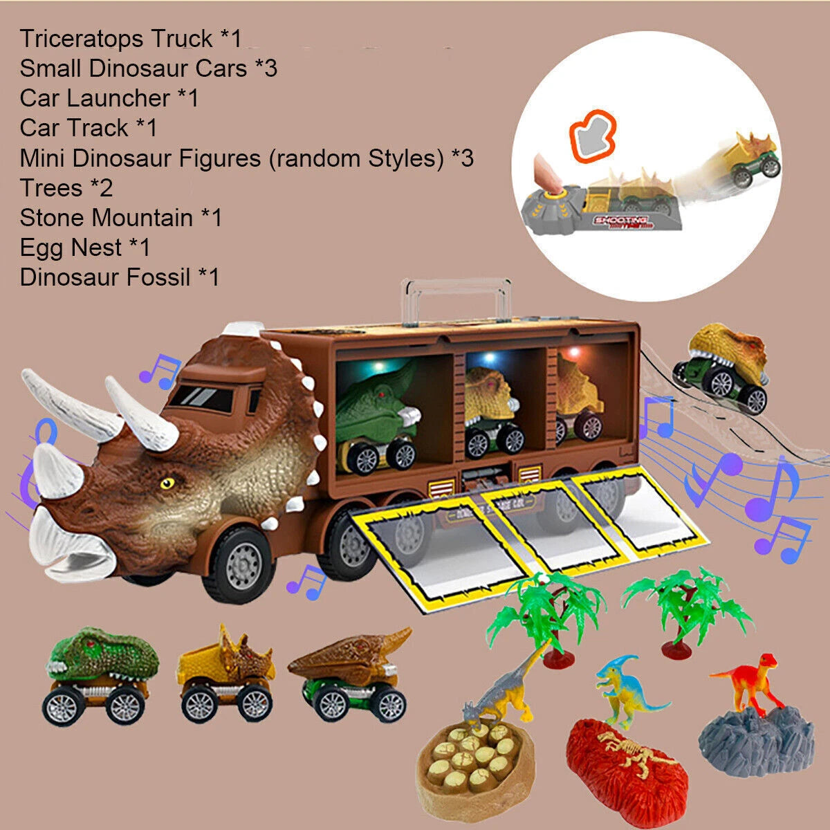 Music Dinosaur Truck