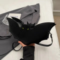 Leather Bat Shoulder Bag