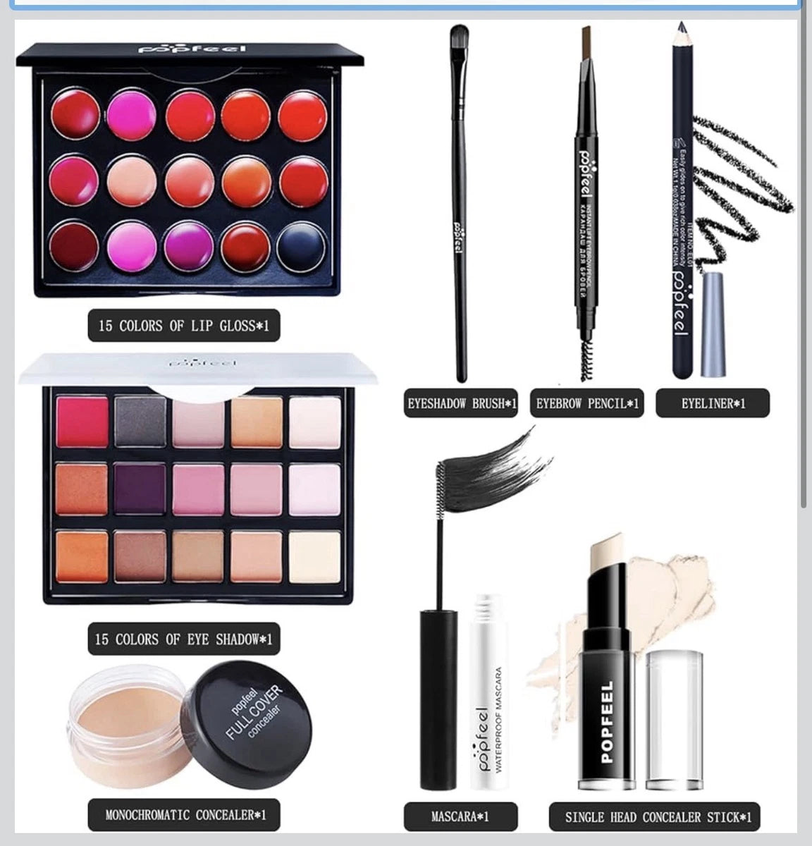 All in One Makeup Kit Starter Set 8PCS